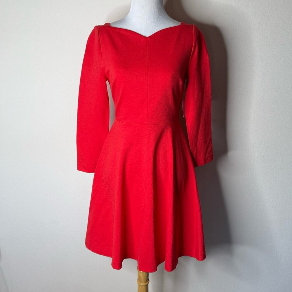 Kate Spade Maraschino Ponte Fit and Flare Dress